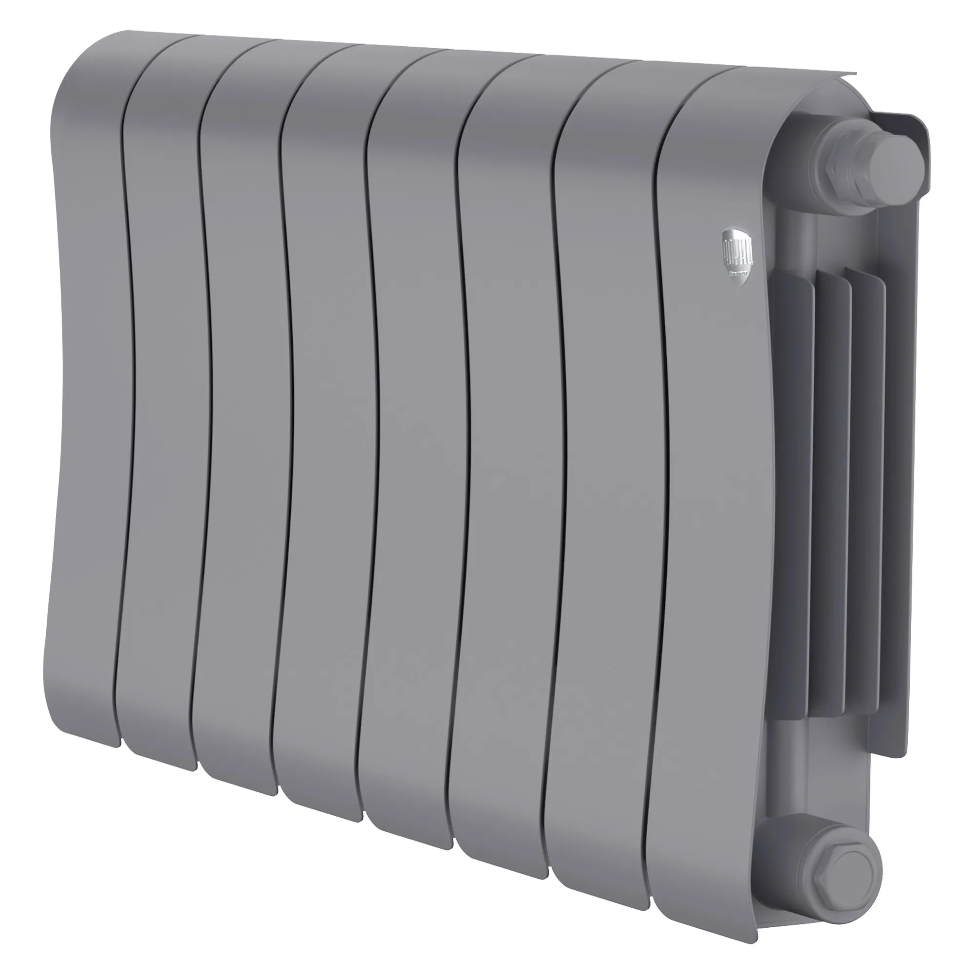 Радиатор биметаллический Royal Thermo Infinity 300 Silver Satin VR80 8 секций, нижнее подключение