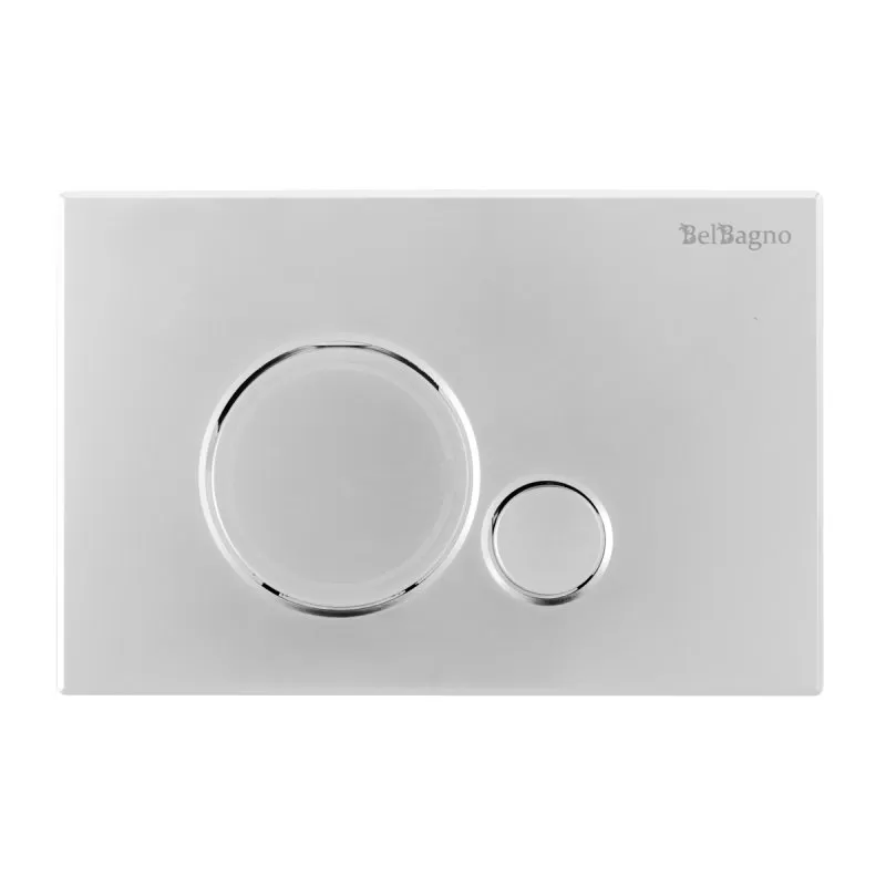 Кнопка смыва BelBagno Sfera, 15x23x0,65 см, хром матовый (BB016-SR-CHROME.M)