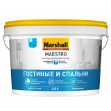Marshall Maestro Интерьерная Фантазия для гостиные и спальни водно-дисперсионная глубокоматовая, Белый