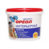 Ореол Дисконт интерьерная водно-дисперсионная полиакриловая, Белый