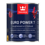 Tikkurila Euro Power 7 для стен и потолков моющаяся матовая, Белый