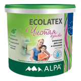 Alpa Ecolatex для стен и потолков латексная матовая, Белый
