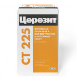 Финишная серая цементная шпаклевка Церезит CT 225 25 кг