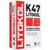Цементная серая клеевая смесь для плитки LITOKOL К47 (класс С0) 25кг Цементная серая клеевая смесь для плитки LITOKOL К47 (класс С0) 25кг